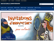 Tablet Screenshot of carte-invitation-anniversaire.fr